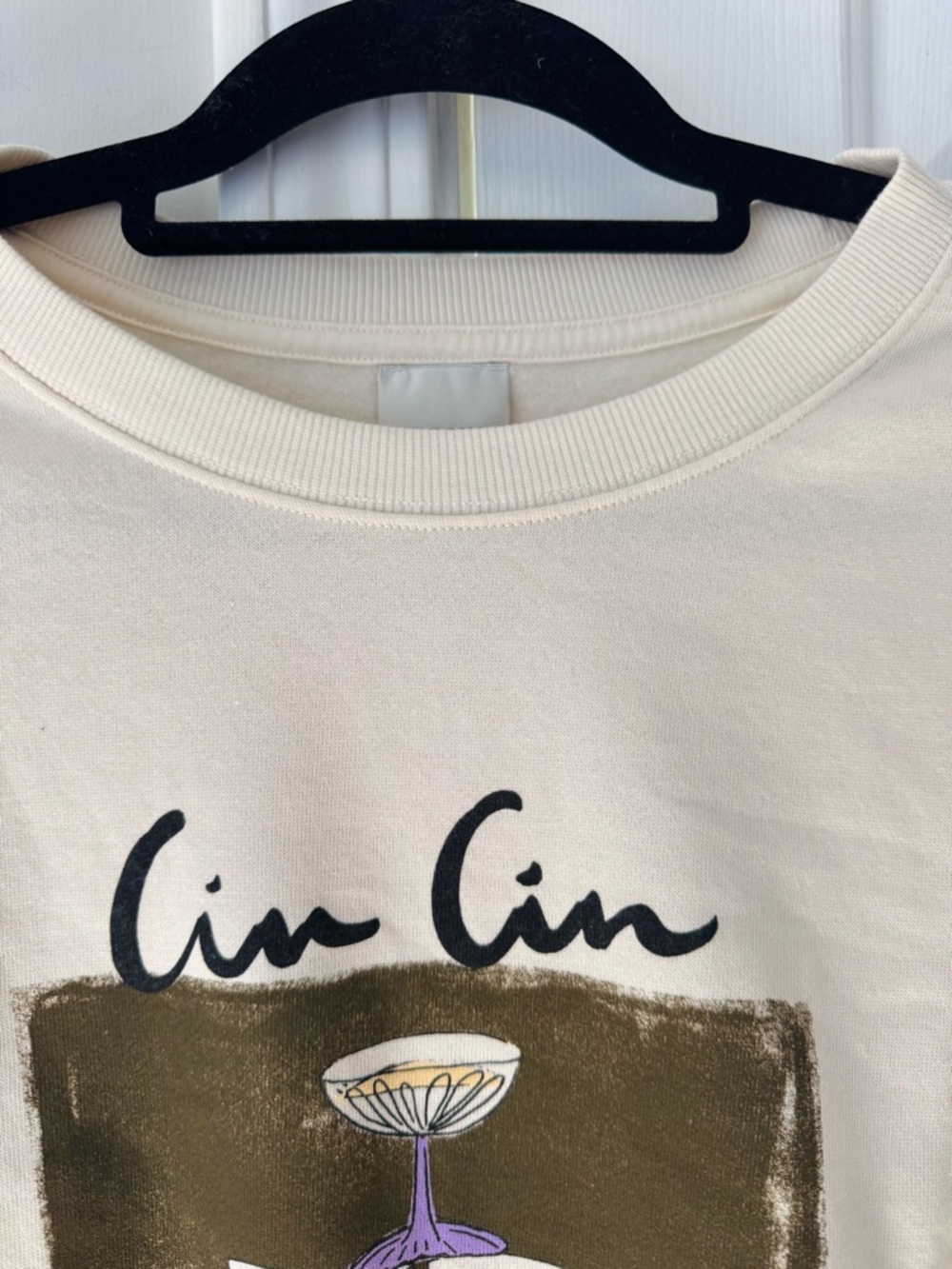 Anthropologie Maeve x Natalia Bagniewska Cocktail Sweatshirt, Size S - Picture 5 of 8